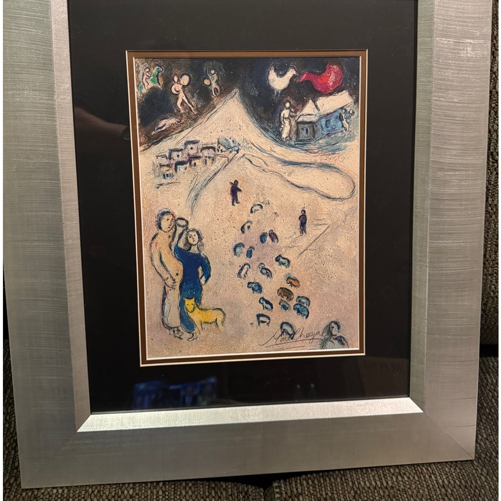 1977 Marc Chagall Lithograph Hand Signed by the artist.